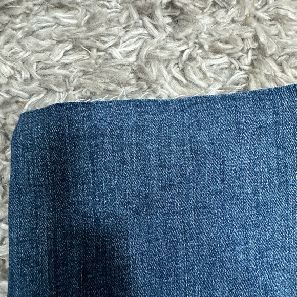 Banana Republic NWOT Cropped Raw Hem Medium Wash High Rise Slim Size 34/18 TALL - Picture 4 of 8